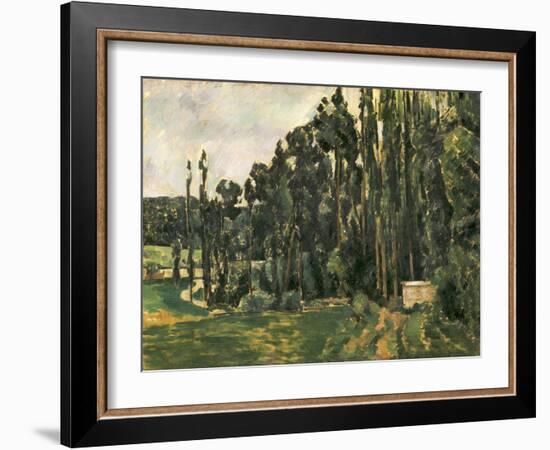 Poplars, 1879-1880-Paul Cézanne-Framed Giclee Print