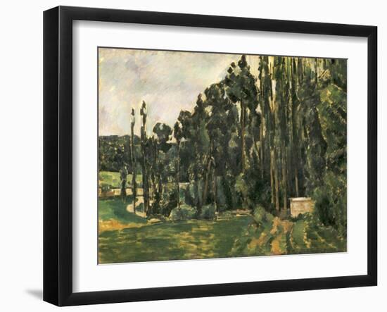 Poplars, 1879-1880-Paul Cézanne-Framed Giclee Print