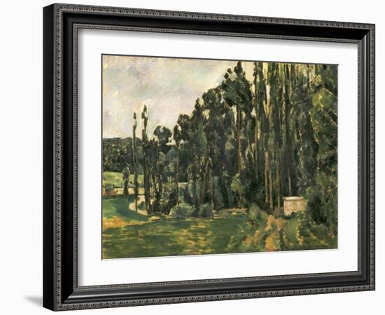 Poplars, 1879-1880-Paul Cézanne-Framed Giclee Print