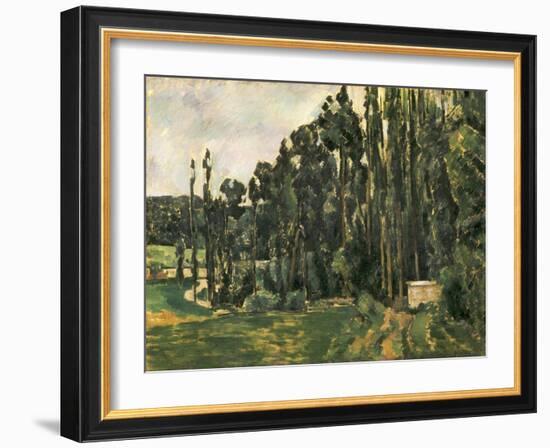 Poplars, 1879-1880-Paul Cézanne-Framed Giclee Print