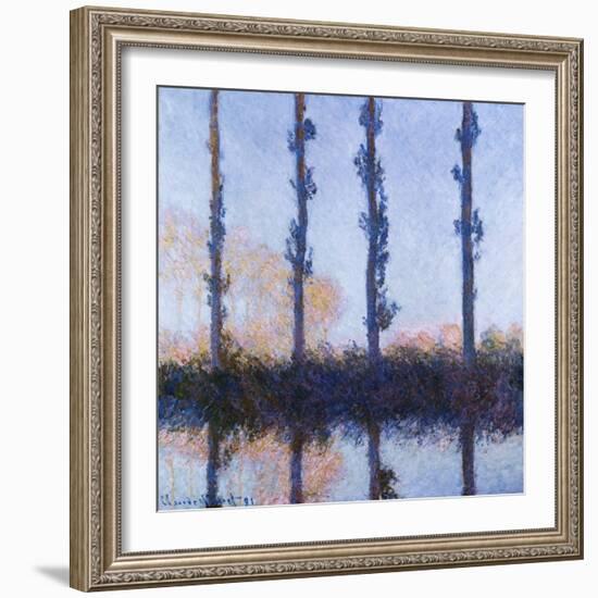 Poplars (1891)-Claude Monet-Framed Giclee Print