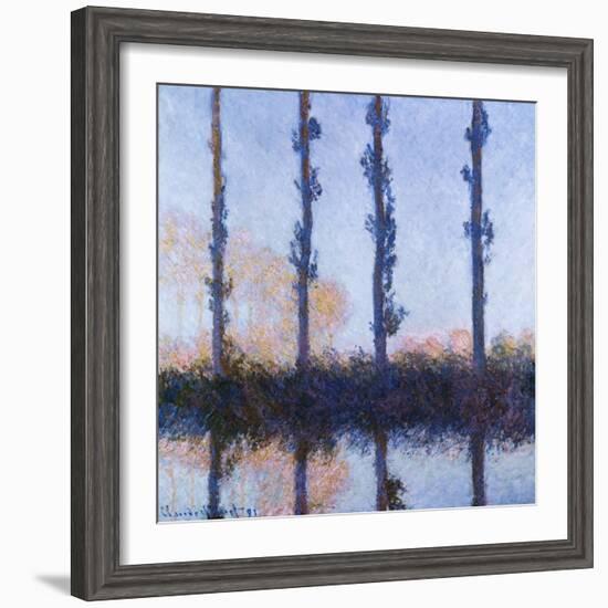 Poplars (1891)-Claude Monet-Framed Giclee Print