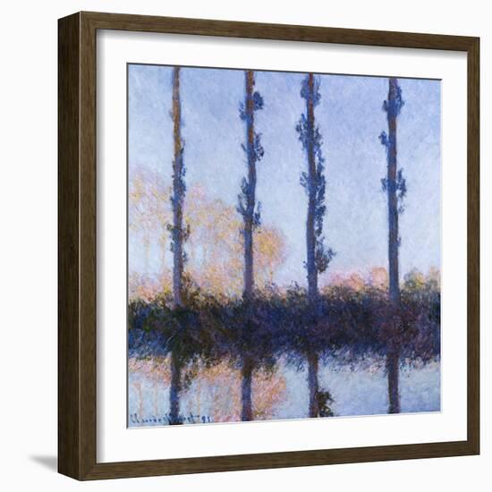 Poplars (1891)-Claude Monet-Framed Giclee Print