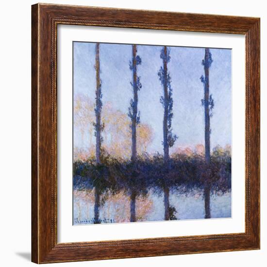 Poplars (1891)-Claude Monet-Framed Giclee Print