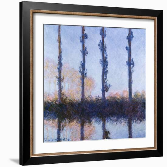 Poplars (1891)-Claude Monet-Framed Giclee Print