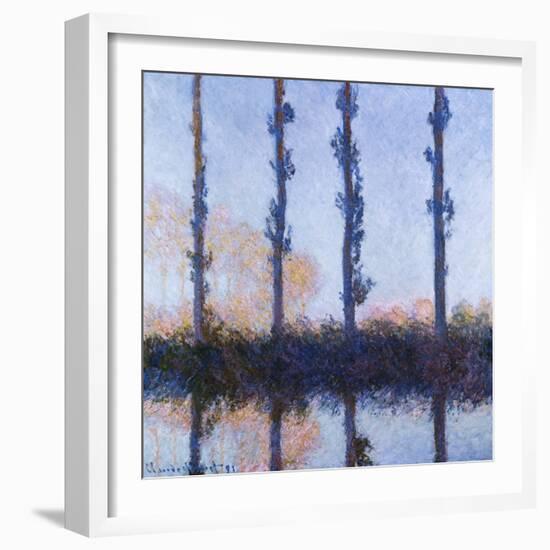 Poplars (1891)-Claude Monet-Framed Giclee Print