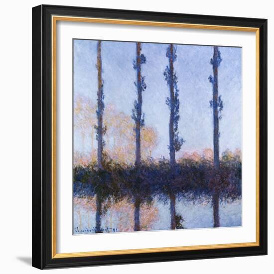 Poplars (1891)-Claude Monet-Framed Giclee Print