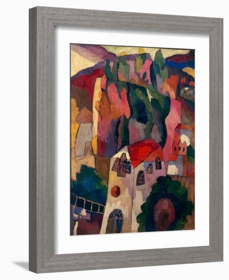 Poplars, 1916-Aristarkh Vasilyevich Lentulov-Framed Giclee Print