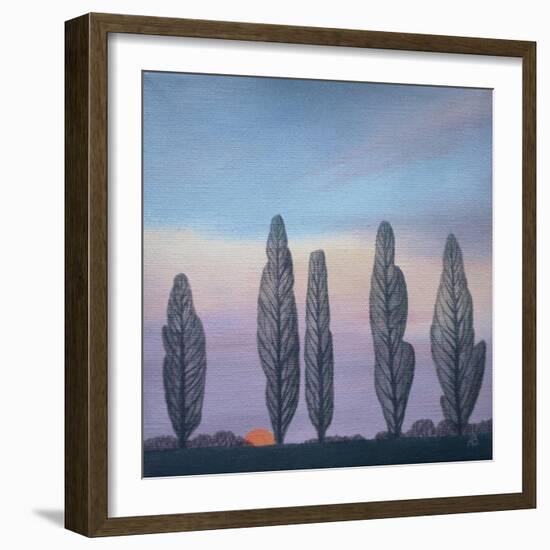 Poplars, 2003-Ann Brain-Framed Giclee Print