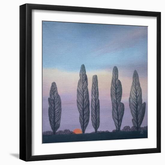 Poplars, 2003-Ann Brain-Framed Giclee Print