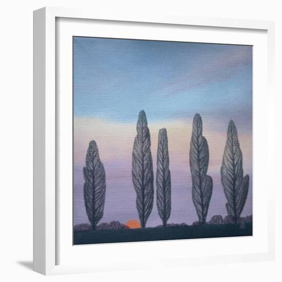 Poplars, 2003-Ann Brain-Framed Giclee Print