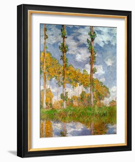 Poplars at Giverny-Claude Monet-Framed Art Print