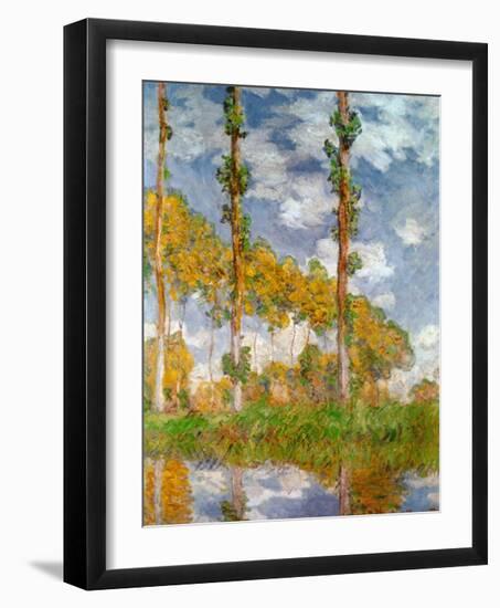 Poplars at Giverny-Claude Monet-Framed Art Print