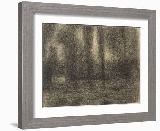 Poplars, c.1883-4-Georges Pierre Seurat-Framed Giclee Print