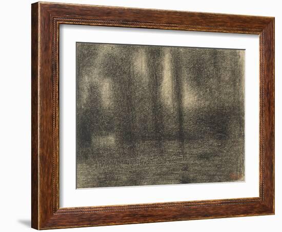 Poplars, c.1883-4-Georges Pierre Seurat-Framed Giclee Print