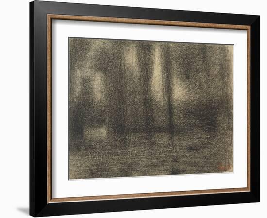 Poplars, c.1883-4-Georges Pierre Seurat-Framed Giclee Print