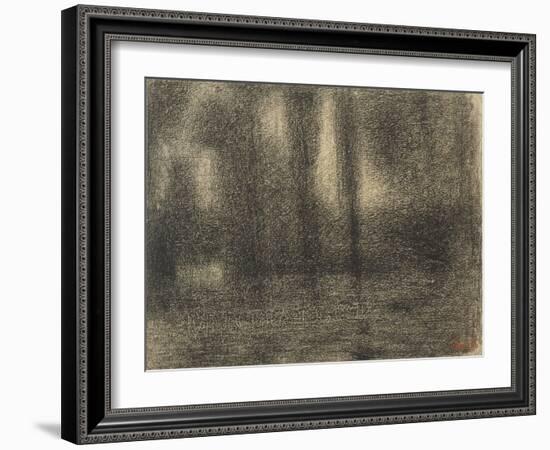 Poplars, c.1883-4-Georges Pierre Seurat-Framed Giclee Print