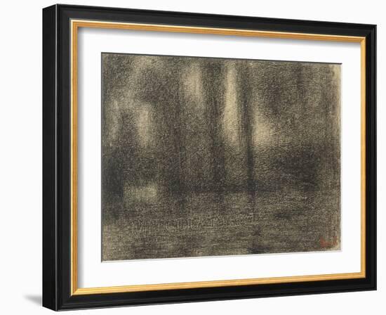 Poplars, c.1883-4-Georges Pierre Seurat-Framed Giclee Print