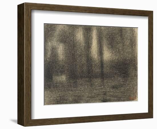 Poplars, c.1883-4-Georges Pierre Seurat-Framed Giclee Print