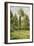 Poplars, Eragny-Camille Pissarro-Framed Art Print