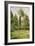 Poplars, Eragny-Camille Pissarro-Framed Art Print