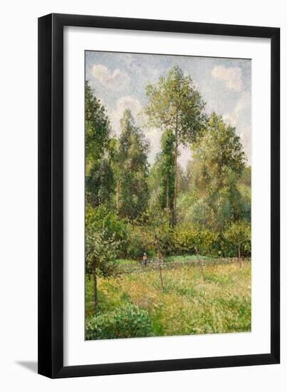 Poplars, Eragny-Camille Pissarro-Framed Art Print