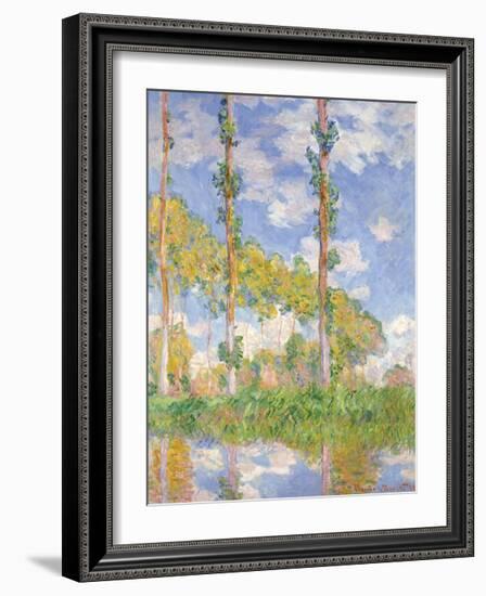 Poplars in the Sun, 1891-Claude Monet-Framed Premium Giclee Print