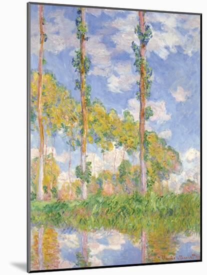 Poplars in the Sun, 1891-Claude Monet-Mounted Premium Giclee Print