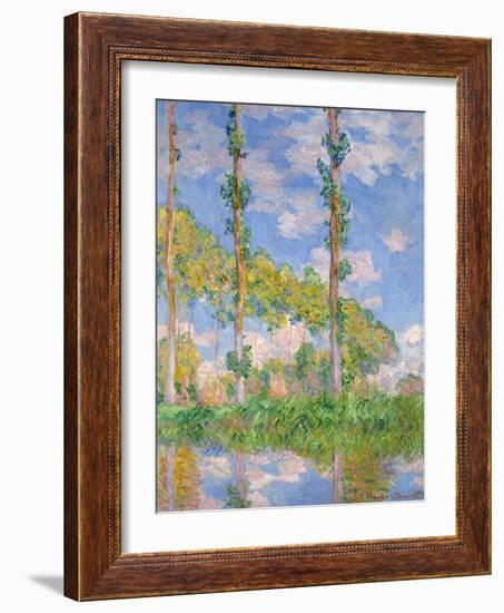 Poplars in the Sun, 1891-Claude Monet-Framed Giclee Print