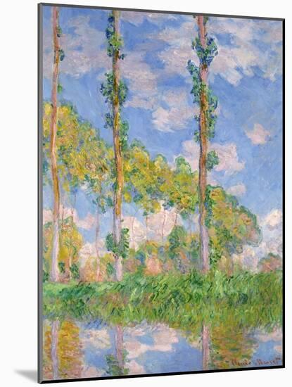 Poplars in the Sun, 1891-Claude Monet-Mounted Giclee Print