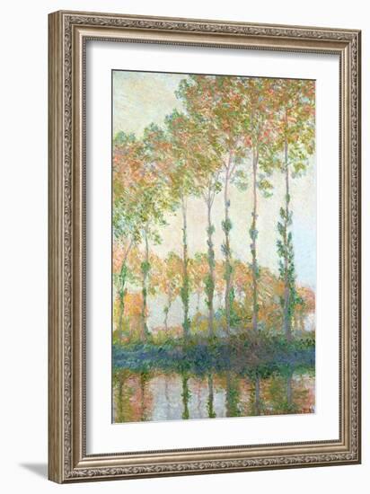 Poplars on the Banks of the Epte, Autumn, 1891-Claude Monet-Framed Giclee Print