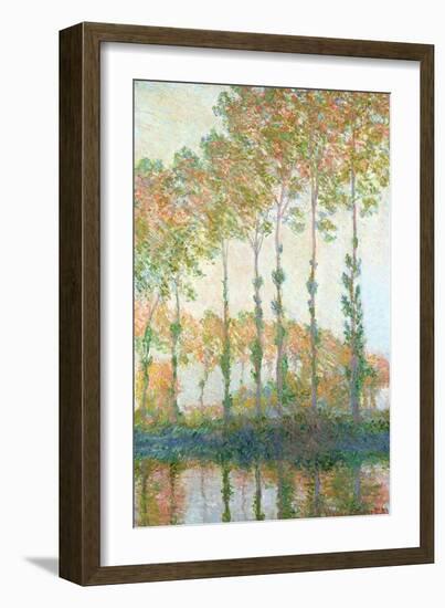 Poplars on the Banks of the Epte, Autumn, 1891-Claude Monet-Framed Giclee Print