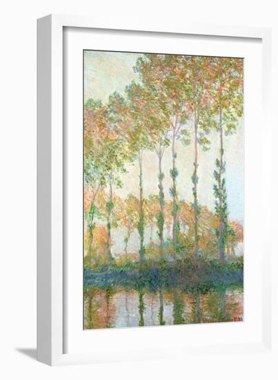 Poplars on the Banks of the Epte, Autumn, 1891-Claude Monet-Framed Giclee Print