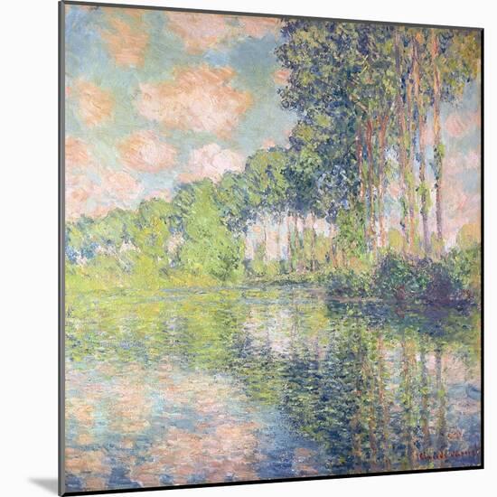 Poplars on the Epte, C.1891-Claude Monet-Mounted Giclee Print