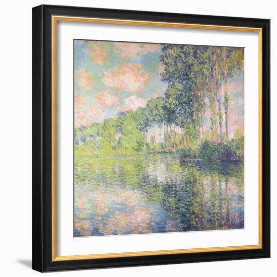 Poplars on the Epte, C.1891-Claude Monet-Framed Giclee Print