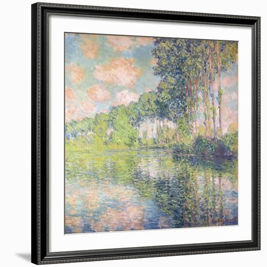 Poplars on the Epte, C.1891-Claude Monet-Framed Giclee Print