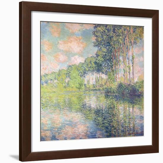 Poplars on the Epte, C.1891-Claude Monet-Framed Giclee Print