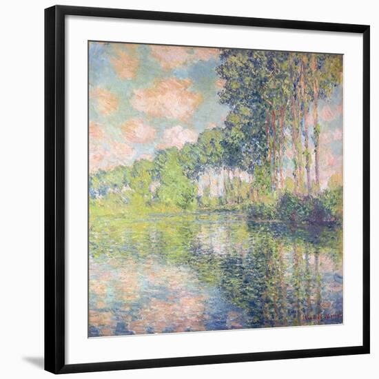 Poplars on the Epte, C.1891-Claude Monet-Framed Giclee Print