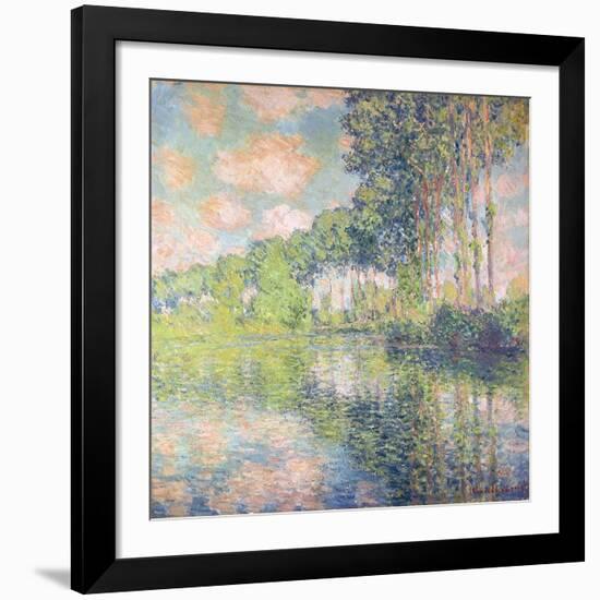 Poplars on the Epte, C.1891-Claude Monet-Framed Giclee Print