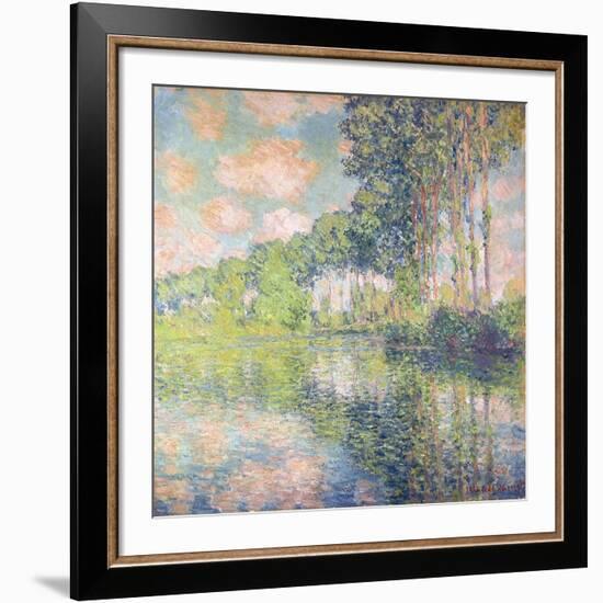 Poplars on the Epte, C.1891-Claude Monet-Framed Giclee Print