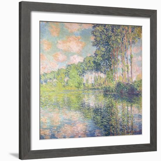 Poplars on the Epte, C.1891-Claude Monet-Framed Giclee Print