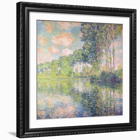 Poplars on the Epte, C.1891-Claude Monet-Framed Giclee Print