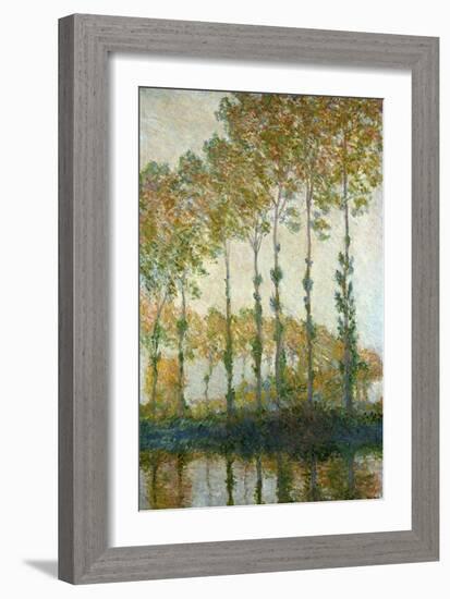 Poplars on the Epte-Claude Monet-Framed Giclee Print