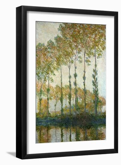 Poplars on the Epte-Claude Monet-Framed Giclee Print