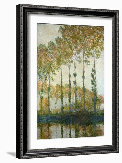 Poplars on the Epte-Claude Monet-Framed Giclee Print