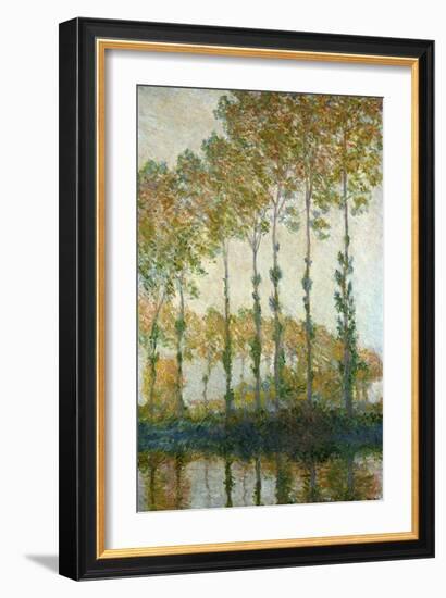 Poplars on the Epte-Claude Monet-Framed Giclee Print