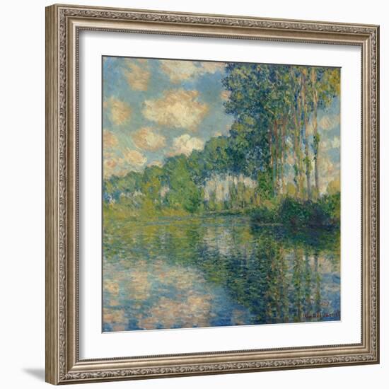 Poplars on the Epte-Claude Monet-Framed Giclee Print