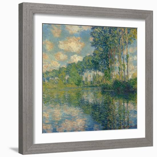 Poplars on the Epte-Claude Monet-Framed Giclee Print