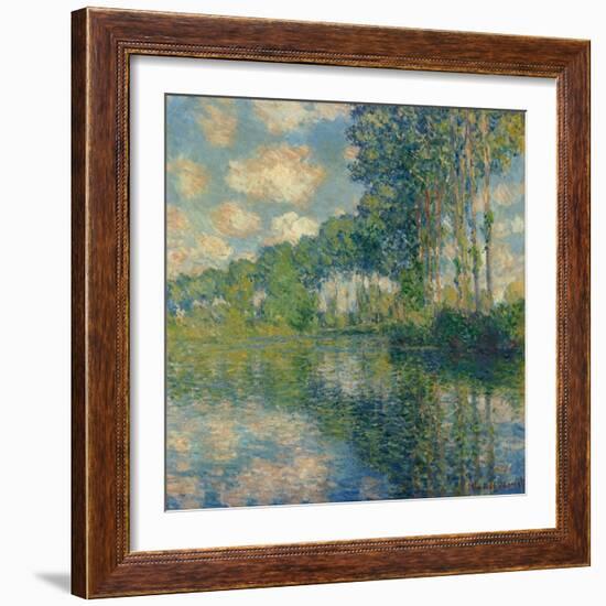 Poplars on the Epte-Claude Monet-Framed Giclee Print