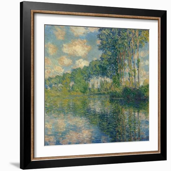 Poplars on the Epte-Claude Monet-Framed Giclee Print